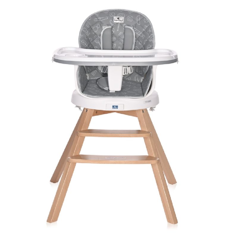 Lorelli Napoli High Chair with 360° Rotaion - Grey