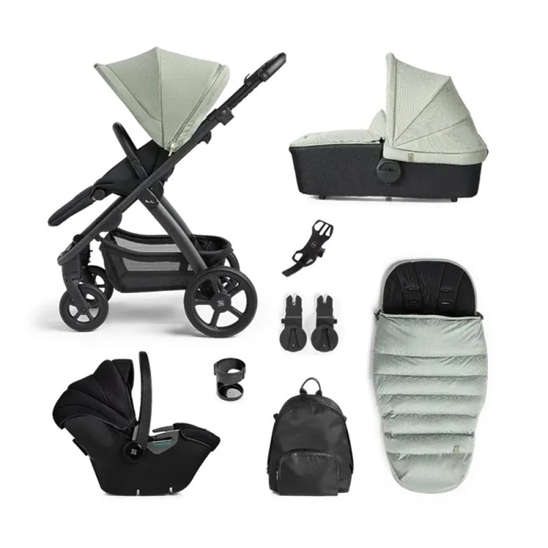 Silver Cross Tide Sage/Black Travel System and Accessories