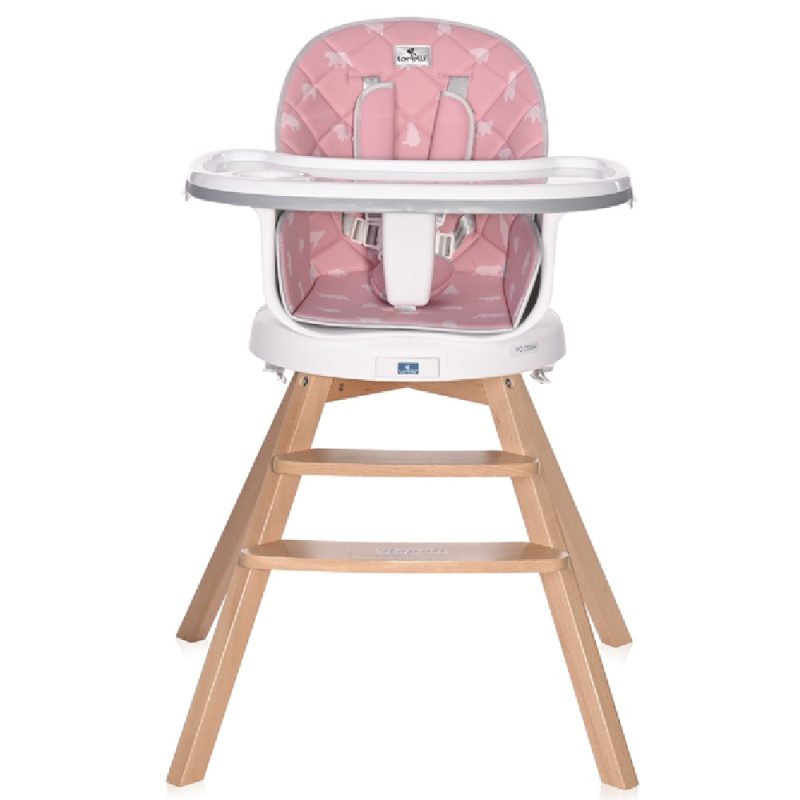 Lorelli Napoli High Chair with 360° Rotaion - Pink