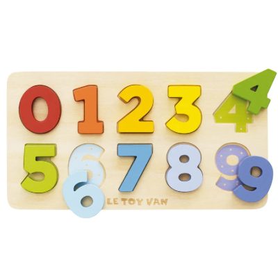 Le Toy Van Counting Wooden Numbers Shape Sorter