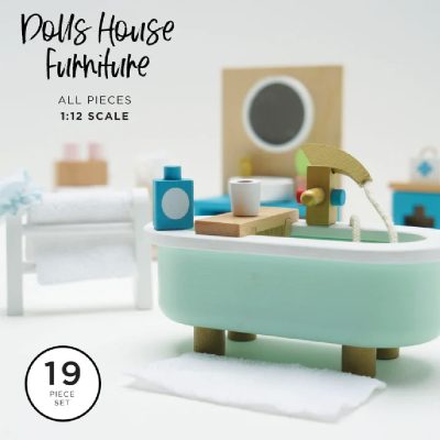 Le Toy Van Wooden Doll House Bundle Furniture Set