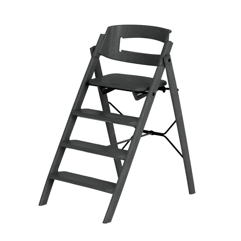 Kaos Klapp High Chair Recycled Plastic - Charcoal Black