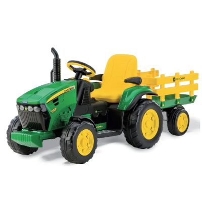 Peg Perego John Deere Ground Force With Trailer