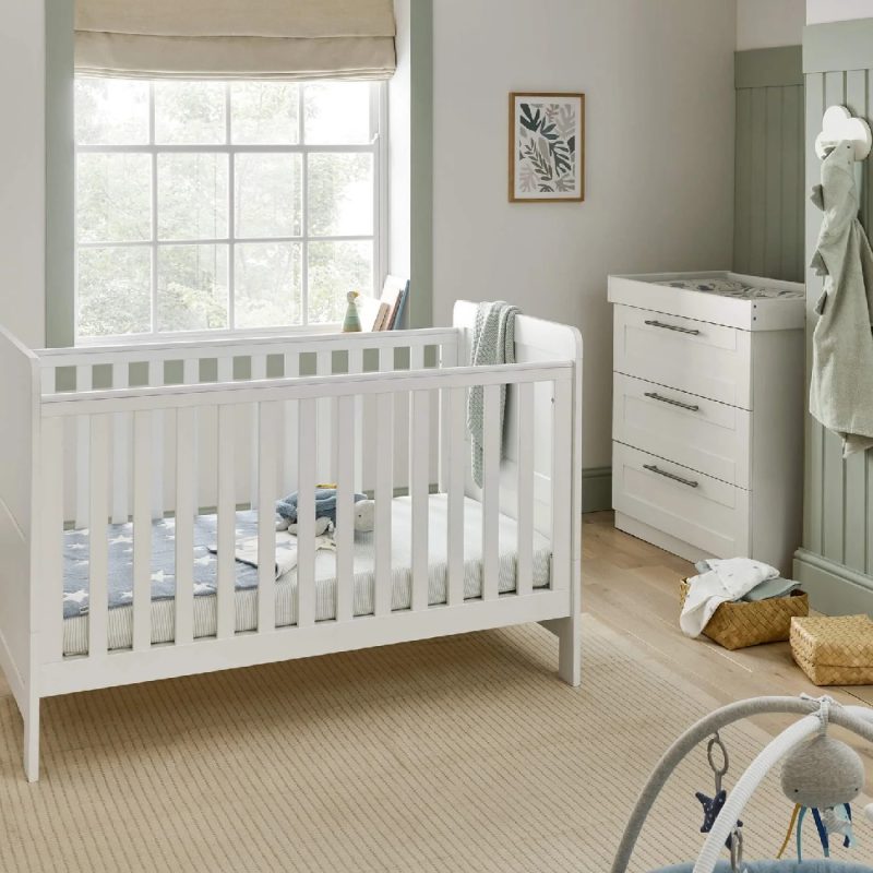 Mamas & Papas Hampden White 2 Piece Set with Mattress