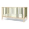 Mamas & Papas Solo Cot Bed and Mattress - Green/Natural