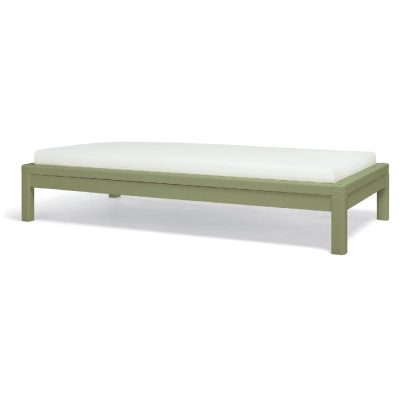 Mamas & Papas Solo Cot Bed and Mattress - Moss Green