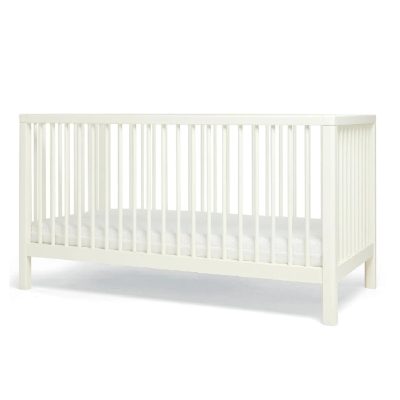 Mamas & Papas Solo Cot Bed and Mattress - White