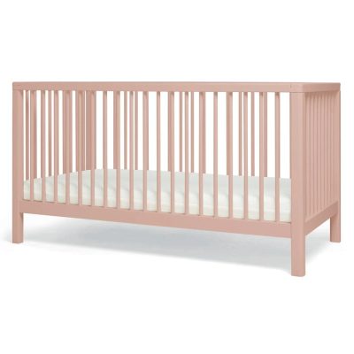 Mamas & Papas Solo Cot Bed and Mattress - Blush