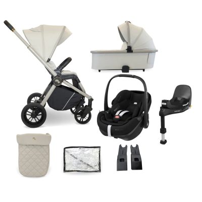 My Babiie Travel System with Pebble 360 Pro2 Car Seat - Ivory