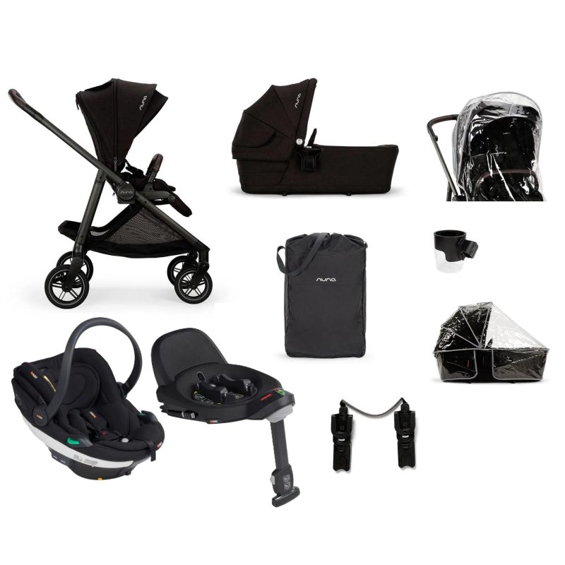 Nuna Swiv BeSafe Go Beyond Travel System - Caviar