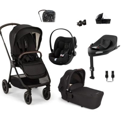 Nuna TRIV Next Cloud G Travel System Caviar