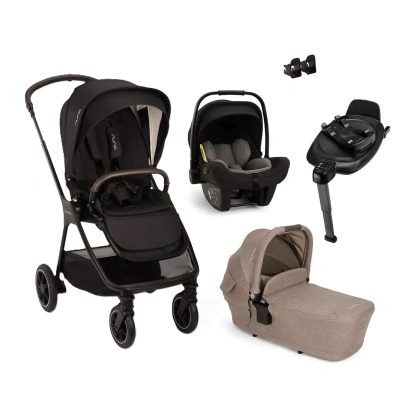 triv next travel system caviar and cedar