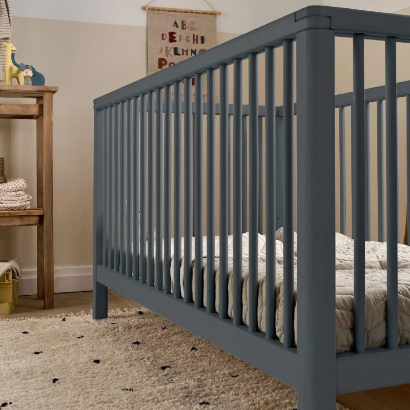 Mamas & Papas Solo Cot Bed and Mattress - Slate