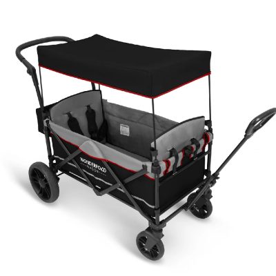 WonderFold X2 Push and Pull Stroller Wagon Black