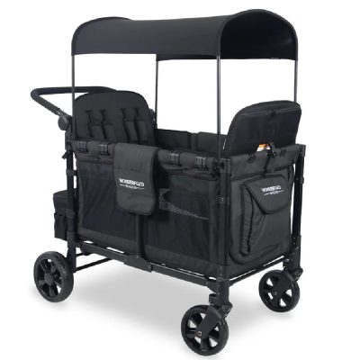 Wonderfold W4 Elite Stroller Wagon Black