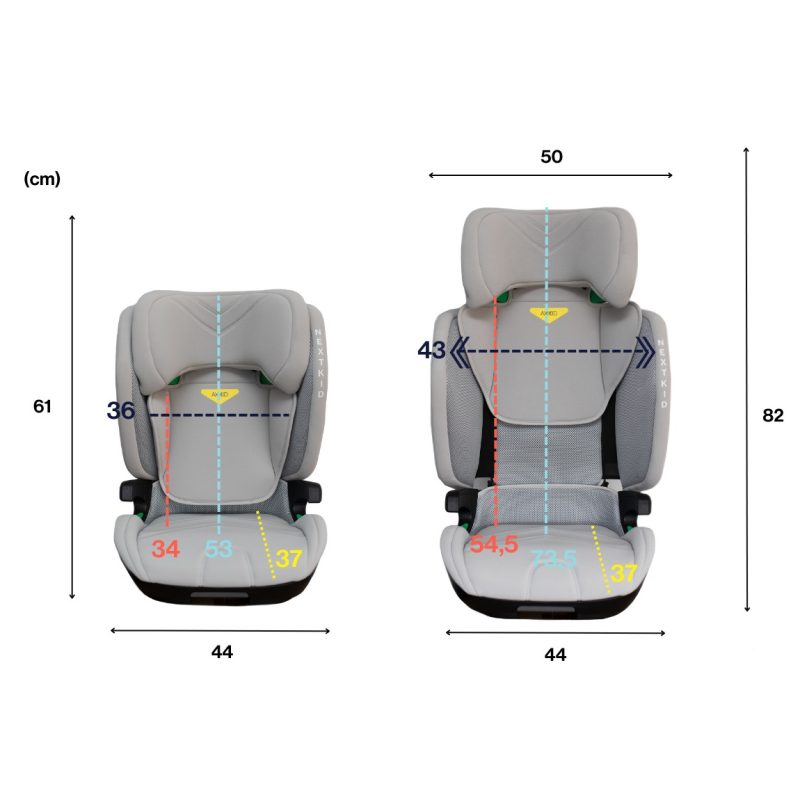 Axkid Nextkid Car Seat Clour Grey