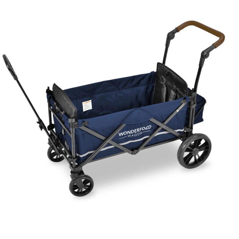 WonderFold X2 Push and Pull Stroller Wagon Blue