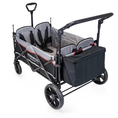 WonderFold X4 Push and Pull Stroller Wagon Black