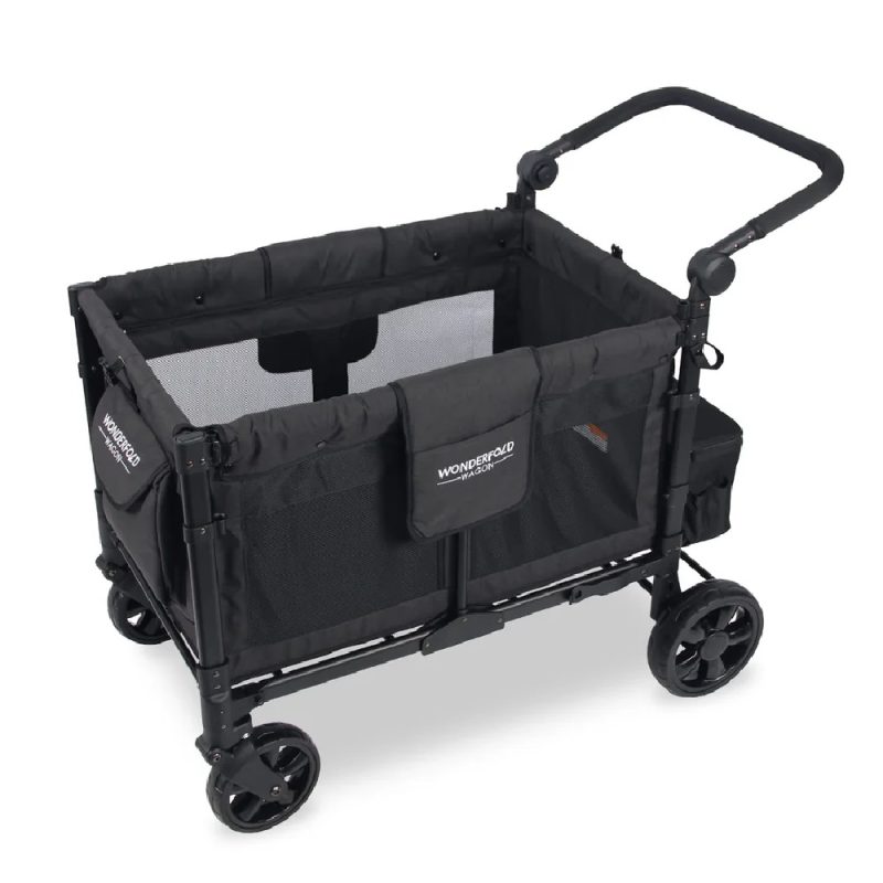 Wonderfold W4 Elite Stroller Wagon Black