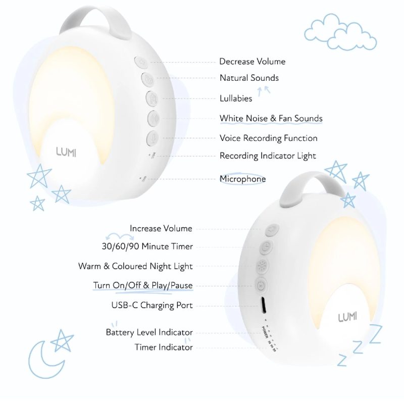 LUMI YourVoice Portable White Noise Machine