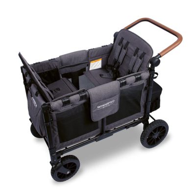 Wonderfold W4 Luxe Stroller Wagon Grey