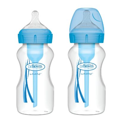 Dr Brown's Anti-Colic Baby Bottle Blue Twin Pack 270ml