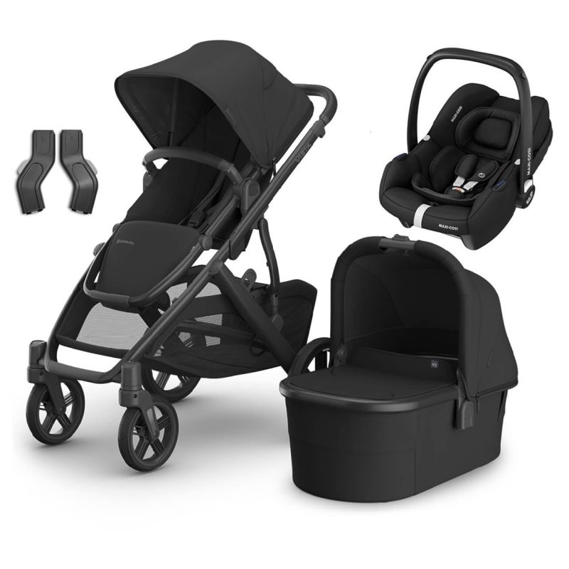 UPPAbaby VISTA V3 Travel System Jake + Maxi Cosi Cabriofix + Optional Base