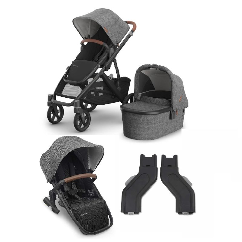 UPPAbaby VISTA V3 Greyson Double Pushchair and Carrycot