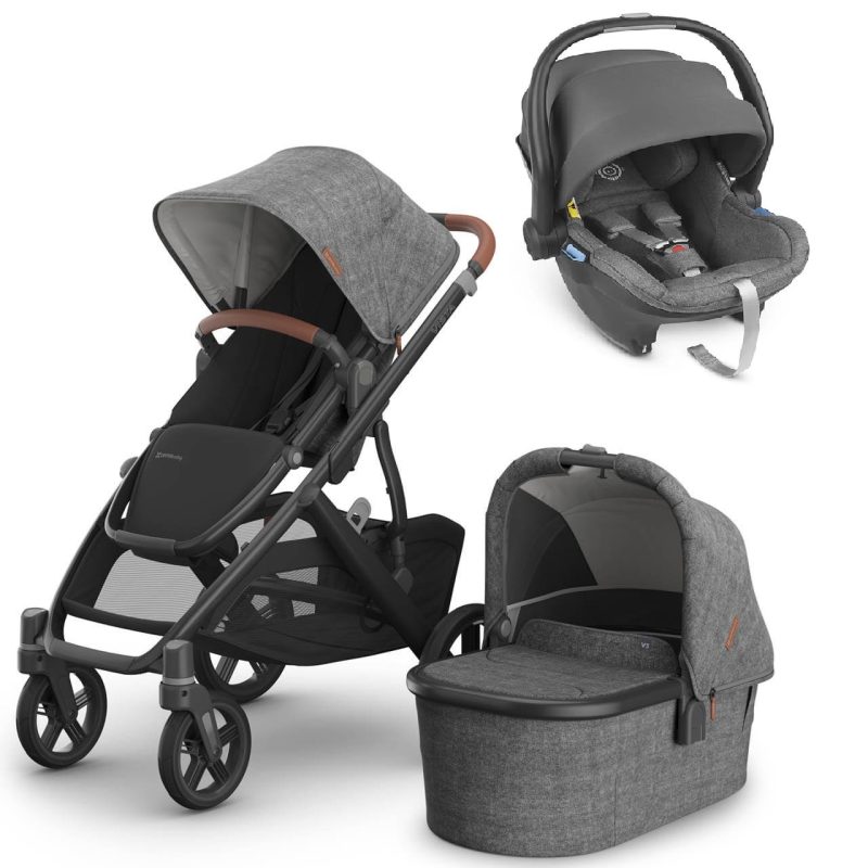 UPPAbaby VISTA V3 Greyson Travel System + Mesa i-Size Car Seat + Optional Base