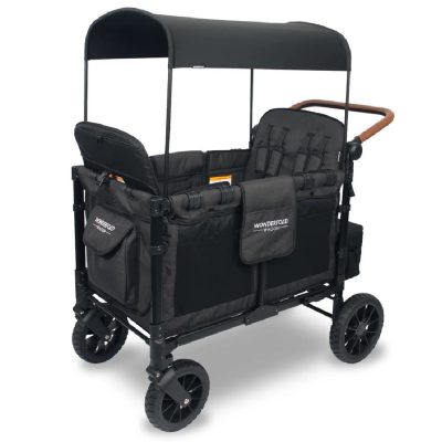 Wonderfold W4 Luxe Stroller Wagon Black