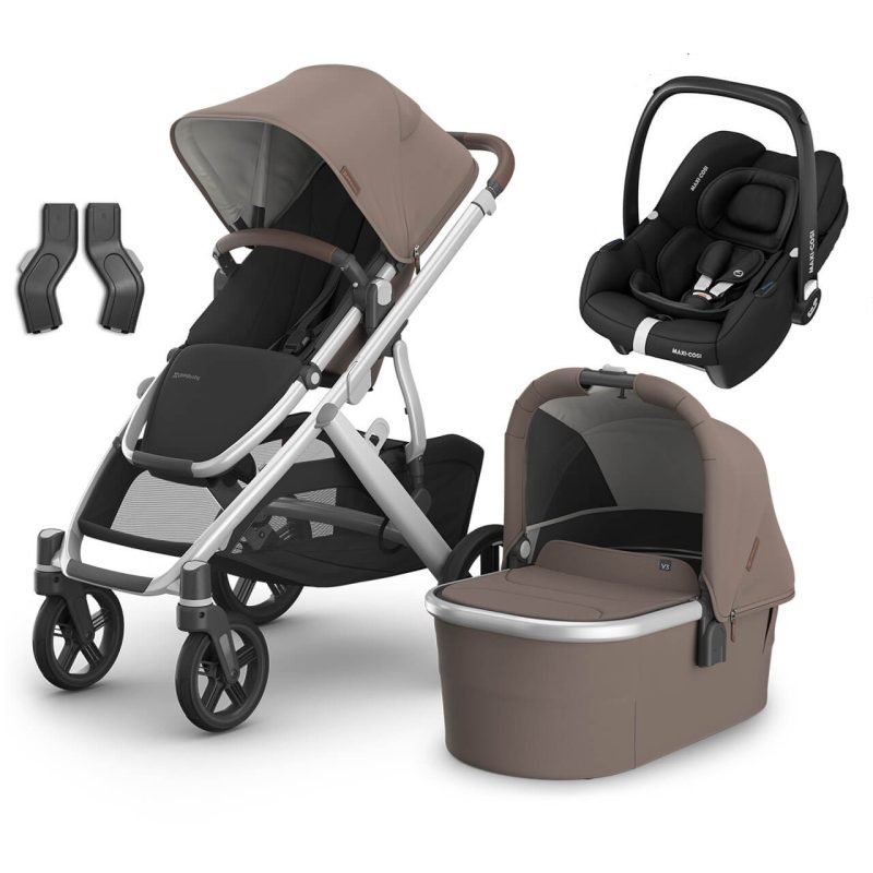 UPPAbaby VISTA V3 Travel System Theo + Maxi Cosi Cabriofix + Optional Base