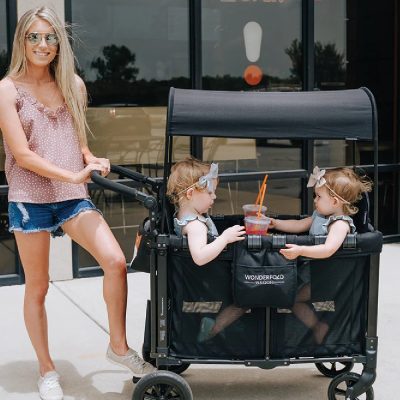 Wonderfold W2 Original Jet Black Stroller Wagon