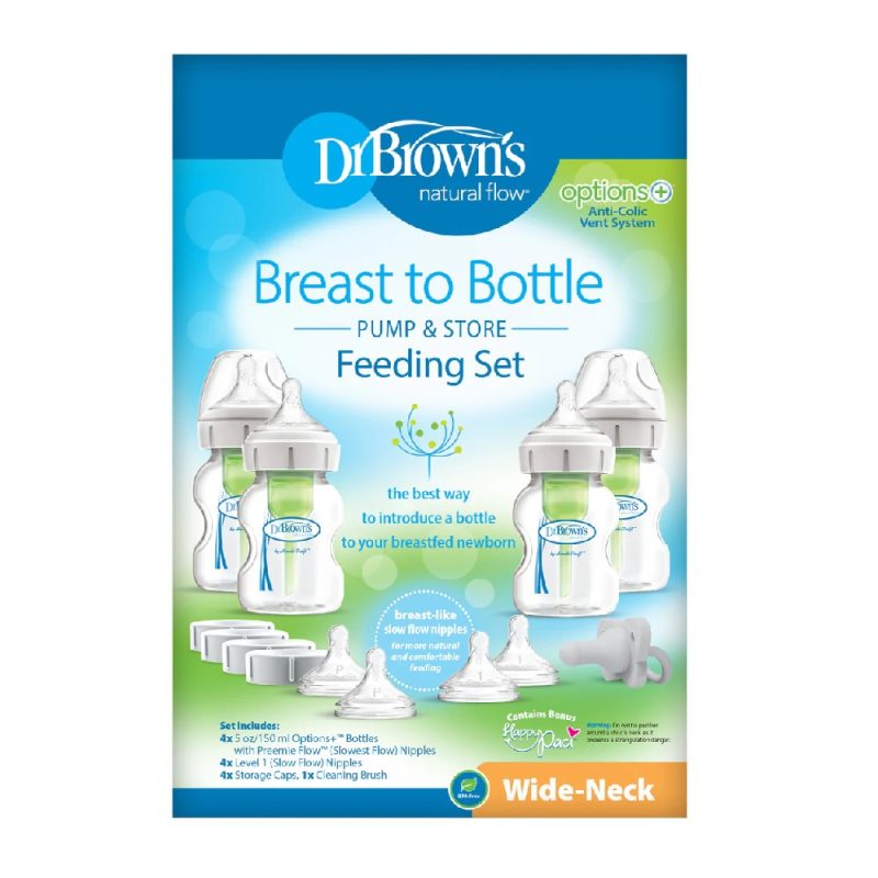 Dr Brown's Anti-Colic Breast to Bottle Feeding Set