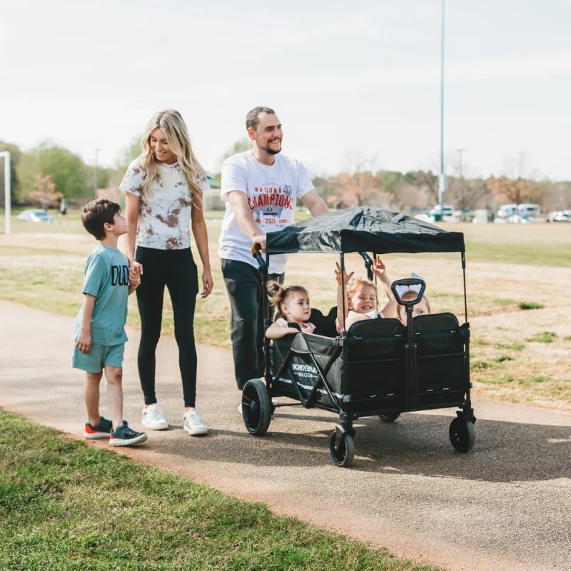 WonderFold X4 Push and Pull Stroller Wagon Black