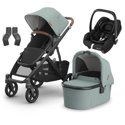 UPPAbaby VISTA V3 Travel System Kenzi + Maxi Cosi Cabriofix + Optional Base