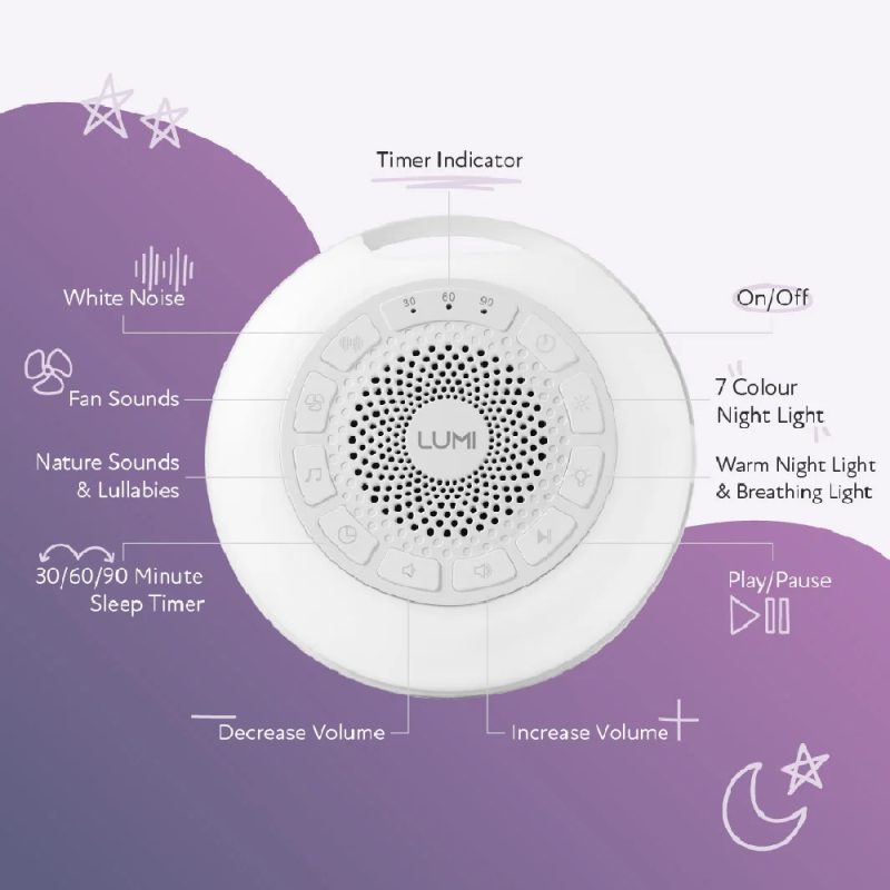 LUMI Portable White Noise Machine Pro Max