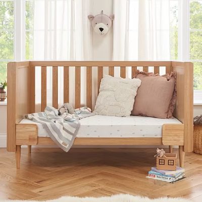 Tutti Bambini Japandi Mini Cot Bed - Light Oak