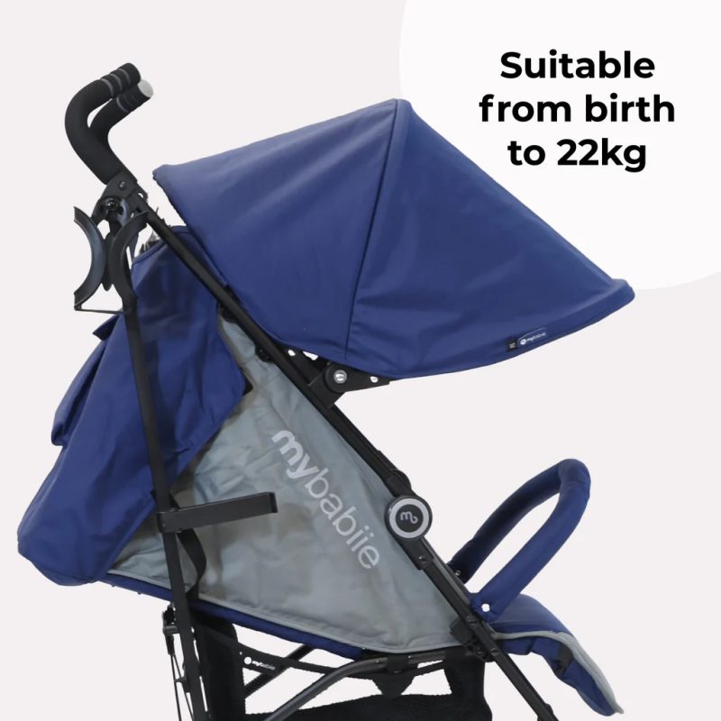 My Babiie Plus Lightweight Stroller Blue and Grey