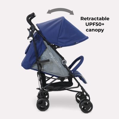 My Babiie Plus Lightweight Stroller Blue and Grey