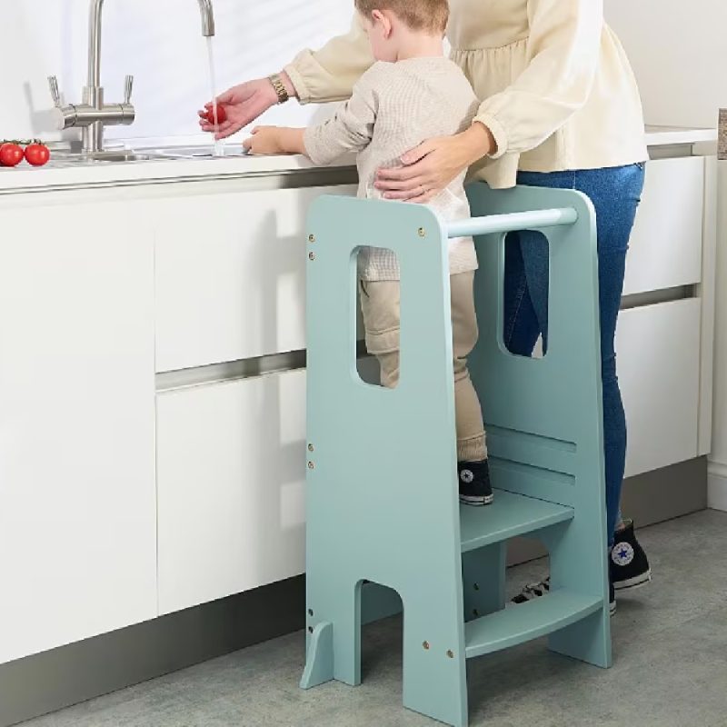 Tutti Bambini Helping Hands Ocean Stone Montessori Toddler Learning Tower