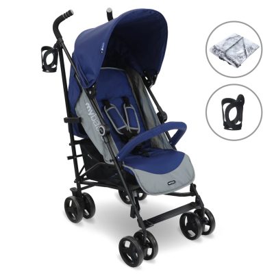 My Babiie Plus Lightweight Stroller Blue and Grey