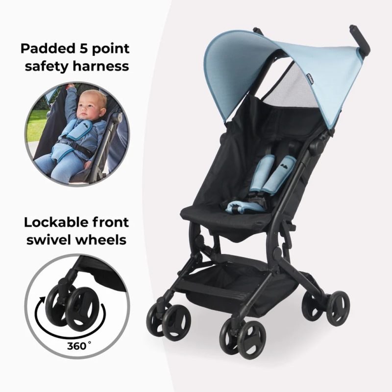 My Babiie Ultra Compact Stroller Blue