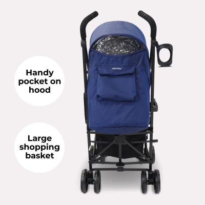 My Babiie Plus Lightweight Stroller Blue and Grey