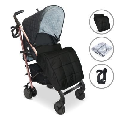 My Babiie Plus Stroller Quilted Black