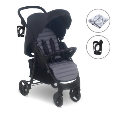 My Babiie Plus Pushchair - Black / Grey