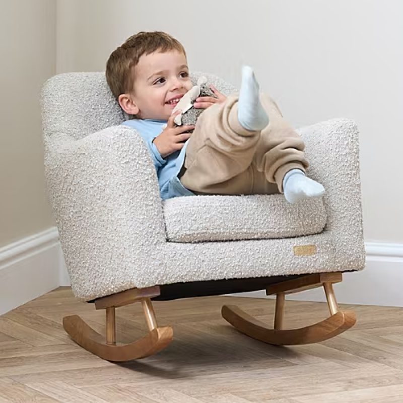 Tutti Bambini Jonah Mini Me Children's Rocking Chair - Boucle Mushroom