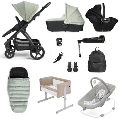 Silver Cross Tide 11 Piece Travel System Bundle Sage