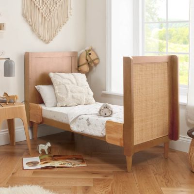 Tutti Bambini Japandi Mini Cot Bed - Light Oak