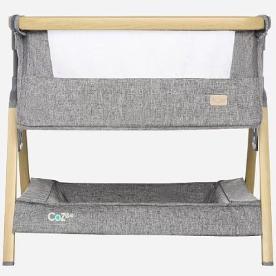 Tutti Bambini CoZee Mini Me Play Crib - Oak & Charcoal