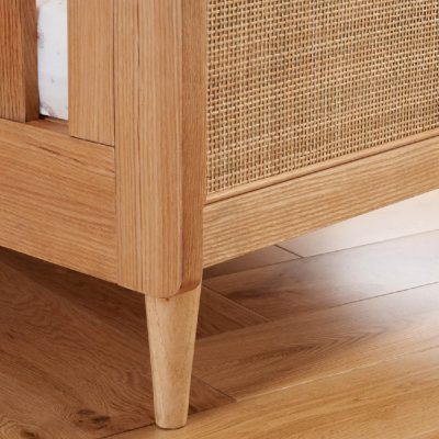 Tutti Bambini Japandi Mini Cot Bed - Light Oak